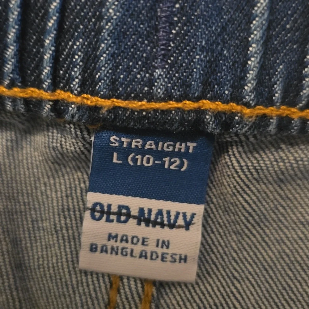 New Old Navy Kids Size Large 10- 12 Drawstring Medium Wash‎ Jeans